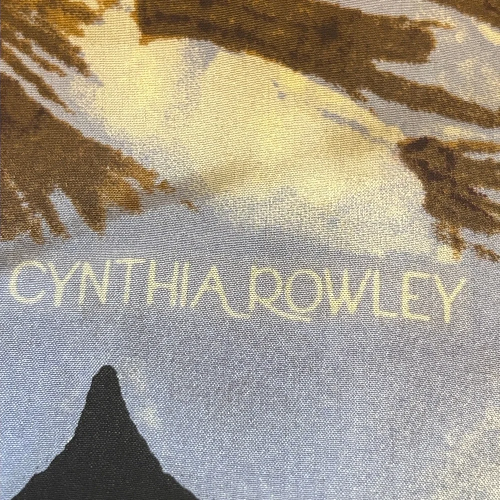 Cynthia Rowley Floral Black and White Scarf